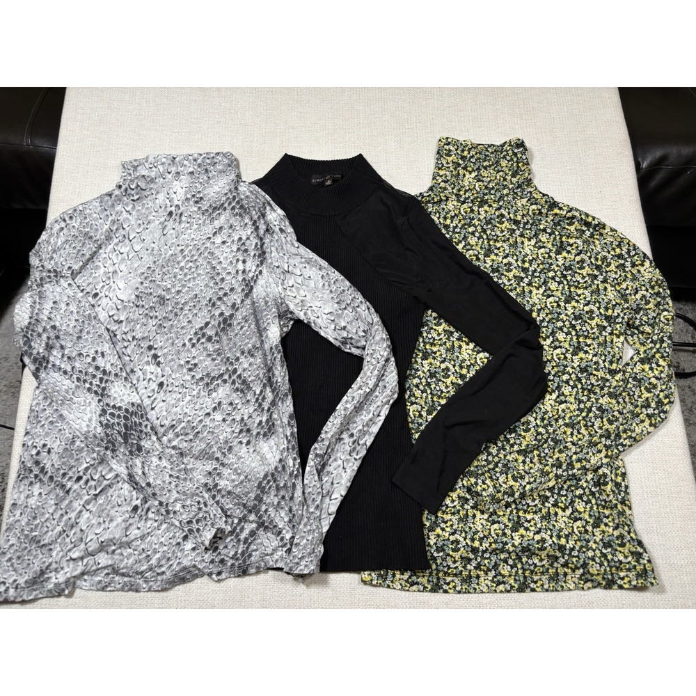 Lot of 3 Women's Turtlenecks Size S (H&M, Worthington)